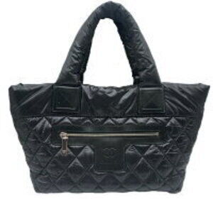 Chanel Coco Cocoon Tote Bag Black Nylon